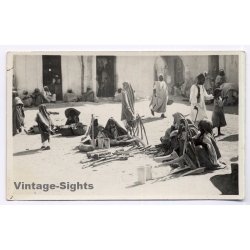 Tripolitana Italiana: Local Woodworkers On Market / B.Liotti (Vintage RPPC ~1910s/1920s)