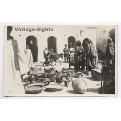 Tripolis / Tripolitana Italiana: Market - Colonial Soldier / B.Liotti (Vintage RPPC ~1910s/1920s)