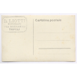 Tripolis / Tripolitana Italiana: Market - Colonial Soldier / B.Liotti (Vintage RPPC ~1910s/1920s)