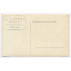 Tripolis / Tripolitana Italiana: Group Of Natives / B.Liotti (Vintage RPPC ~1910s/1920s)