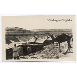 Tripolitana Italiana: Nomads In Front Of Tents - Chaima / B.Liotti (Vintage RPPC ~1910s/1920s)