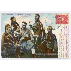 Turkey: Bachibozouks / Ottoman Soldiers (Vintage PC 1908)