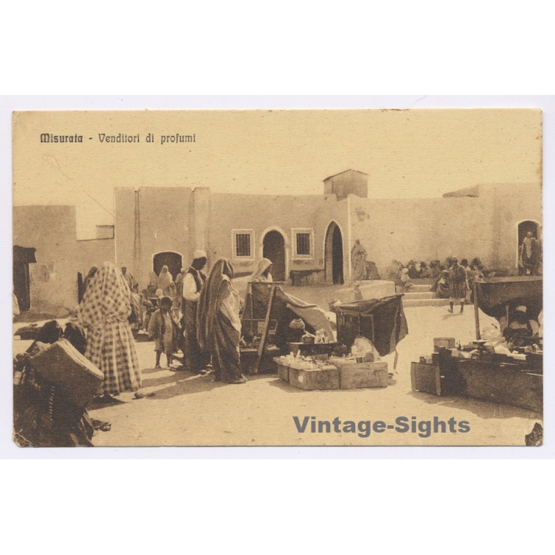 Misurata / Tripolitana Italiana: Venditori de Profumi (Vintage PC ~1910s/1920s)