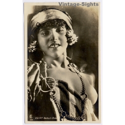 Lehnert & Landrock 164: Bedouin Beauty / Ethnic Nude (Vintage RPPC ~1910s/1920s)