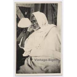 Tripolitana Italiana: Libyan Freedom Fighter Omar al-Mukhtar (Vintage RPPC ~1910s/1920s)