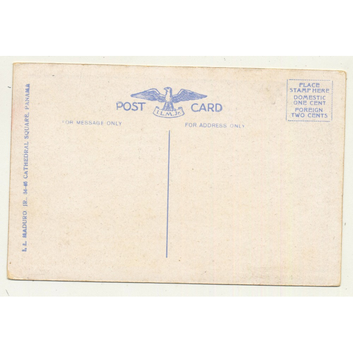 Bahia De Panama / Bay Of Panama: Marea Menguante / Ebb Tide (Vintage Postcard)