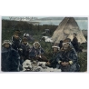 Lappland / Norway: Indigenous Samen In Front Of Lavvu (Vintage PC 1924)