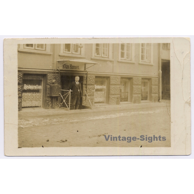 Kolding / Denmark: Elias Hansen Restauration (Vintage PC 1912)