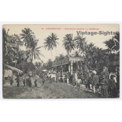 Cochinchine / Vietnam: Enterrement Annamite (Le Catafalque) (Vintage PC ~1910s)