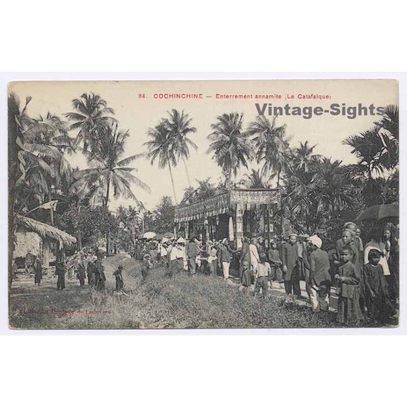Cochinchine / Vietnam: Enterrement Annamite (Le Catafalque) (Vintage PC ~1910s)