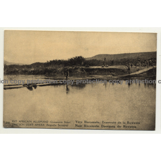 East Africain Allemande 35: Vers Biaramulo - Traversée de la Ruwuwu (Vintage Postal Stationery)