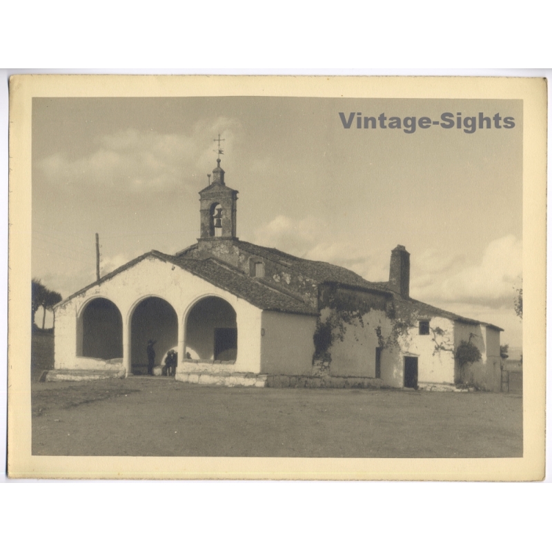Estudio Amer Madrid: Ermita de San Blas Cáceres (Vintage Photo 40x30CM Kodak BRTF 1940s)