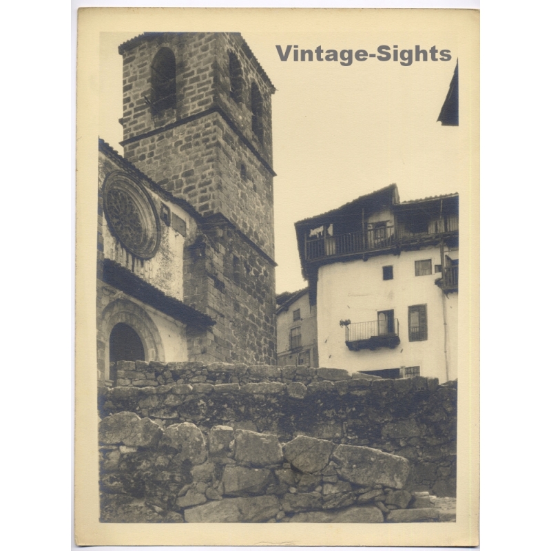 Estudio Amer Madrid: Candelario Salamanca Church (Vintage Photo 40x30CM Kodak BRTF 1940s)