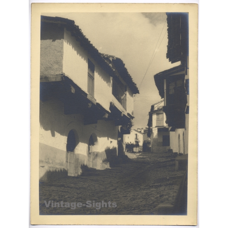 Estudio Amer Madrid: Candelario Salamanca Historic Alley (Vintage Photo 40x30CM Kodak BRTF 1940s)