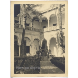 Estudio Amer Madrid: Palacio de las Dueñas Sevilla Courtyard (Vintage Photo 40x30CM Kodak BRTF 1940s)