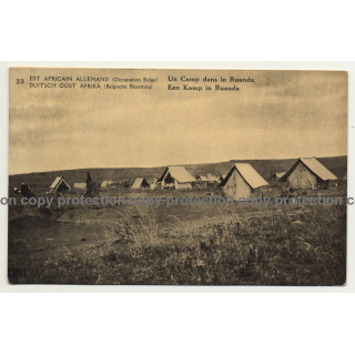 East Africain Allemand 23: Un Camp Dans Le Ruanda (Vintage Postal Stationery)