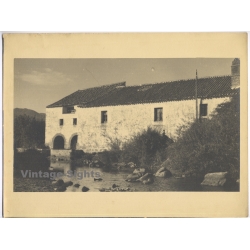 Estudio Amer Madrid: Historic Spanish Watermill Landscape (Vintage Photo 40x30CM Kodak BRTF 1940s)