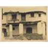 Estudio Amer Madrid: Traditional Extremadura Architecture & Child (Vintage Photo 40x30CM Kodak BRTF 1940s)
