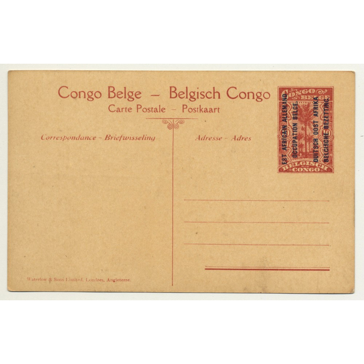 East Africain Allemand 23: Un Camp Dans Le Ruanda (Vintage Postal Stationery)