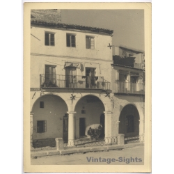 Estudio Amer: Plaza Mayor Chinchón Madrid Architecture (Vintage Photo 40x30CM Kodak BRTF 1940s)