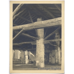 Estudio Amer: Traditional Spanish Market Hall Interior (Vintage Photo 40x30CM Kodak BRTF 1940s)