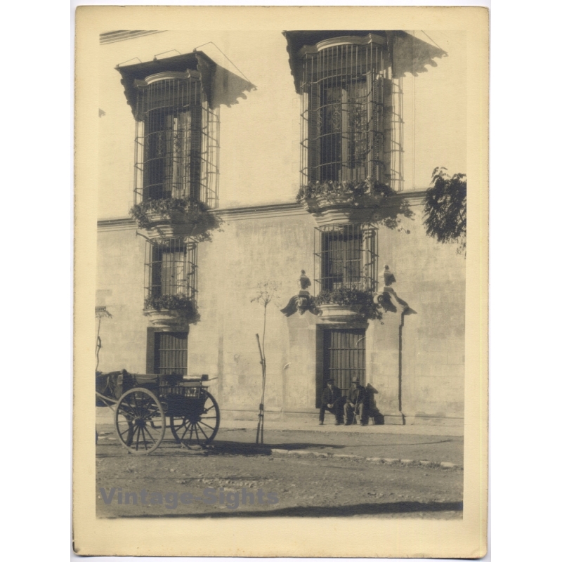 Estudio Amer: Palacio Domecq Jerez de la Frontera (Vintage Photo 40x30CM Kodak BRTF 1940s)