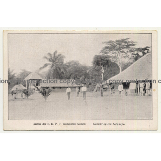 Congo / Africa: Missie Der E. E. P. P. Trappisten *2 (Vintage Postcard B/W)