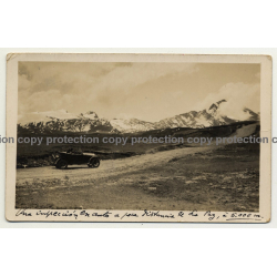 La Paz / Bolivia: Oldtimer On Mountain Pass (Vintage Postcard RPPC 1926 )