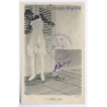 Oubangui-Chari / Africa: 1er Corset - Stamp Chef De Corps (Vintage PC 1910s/1920s)
