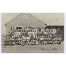 Winburg / Orange Free State (South Africa): Missionaries & Pupils at Mission School (Vintage RPPC 1930)