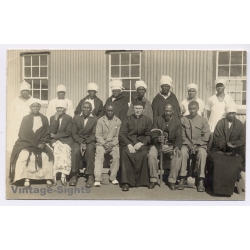 Winburg / Orange Free State (South Africa): Pentecost Baptism - Priest & Converts (Vintage RPPC 1929)