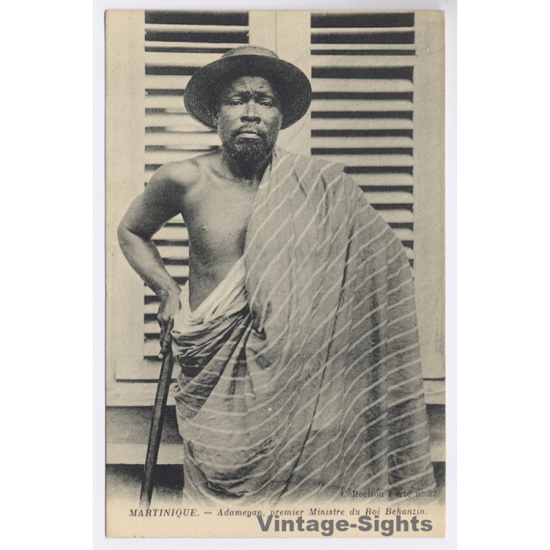 Martinique: Adameyan Prime Minister King Behanzin / Dahomey Exile (Vintage PC ~1900s)