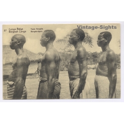 Congo Belge: Type Bangala / Ethnic - Tribal Scars (Vintage Postal Stationery1910s)