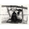 Darkhaired Beauty In Dungeon *5 / Cuffs - Gag - Collar - BDSM (Vintage Photo B/W 1964)