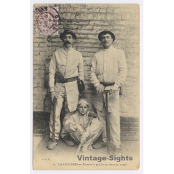 Valenciennes: 2 Coal Miners & Minor Helper / Mineurs (Vintage PC ~1910s)