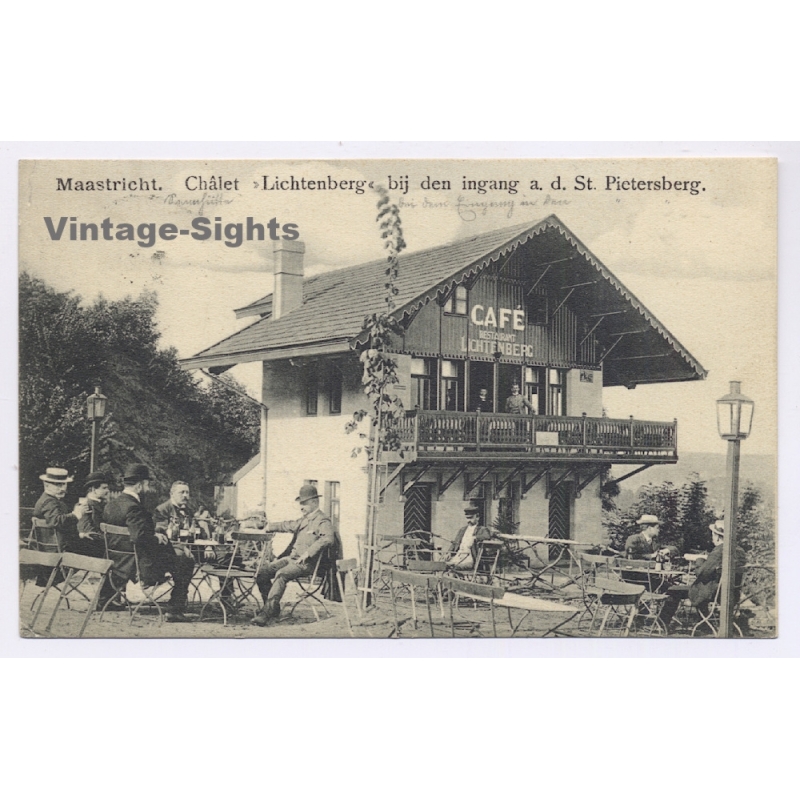 Maastricht / Netherlands: Café Châlet Lichtenberg (Vintage PC ~1910s)