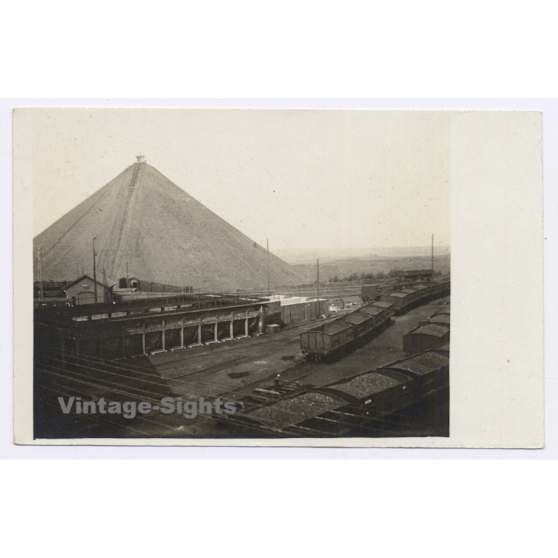 Nord: Fosse Bellaing / Terril - Coal Mining (Vintage RPPC ~1920s)