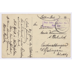 Pinsk / Belarus: WW1 Bayer.Landsturm Inf Reg 1 (Vintage PC 1916)