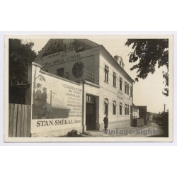 Litovel / Czechia: Stan.Smekal Department Store Advertisement (Vintage RPPC 1942)