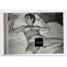 Erotic Study: Shorthaired Nude Female On Bed / Bush (2nd Gen. Photo ~1960s)