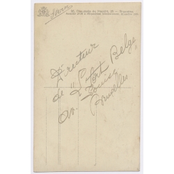 Director Le Sport Belge Brussels Signed To G. Hock (Vintage RPPC 1904)