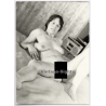 Erotic Study: Natural Shorthaired Nude On Bed*1 (Vintage Photo GDR ~1980s)