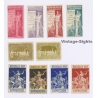 1897 Bruxelles International Expo (Set Of 10 Vintage Vignettes Art Nouveau)