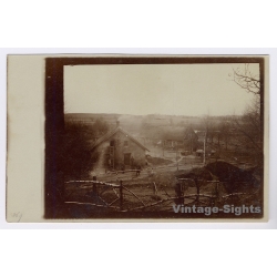 Macedonia: WW1 German Officers Quarter Village Ziman (Vintage RPPC 1916)