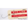 S.S. Maru N.Y.K. Line 1st Class (Vintage Shipping Line Luggage Tag ~1940s)