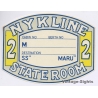 N.Y.K. Line: S.S. Maru - State Room 2nd Class (Vintage Shipping Line Label ~1940s)