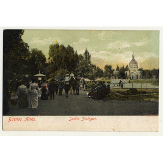 Buenos Aires: Jardin Zoologico / Liquidacion Muñoz (Vintage Postcard ~1900s/1910s)