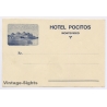 Montevideo / Uruguay: Hotel Pocitos (Vintage Luggage Label ~1920s/1930s)