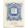 A. Salo: Snakes - Book - Wings (Vintage Exlibris/Bookplate 1912)
