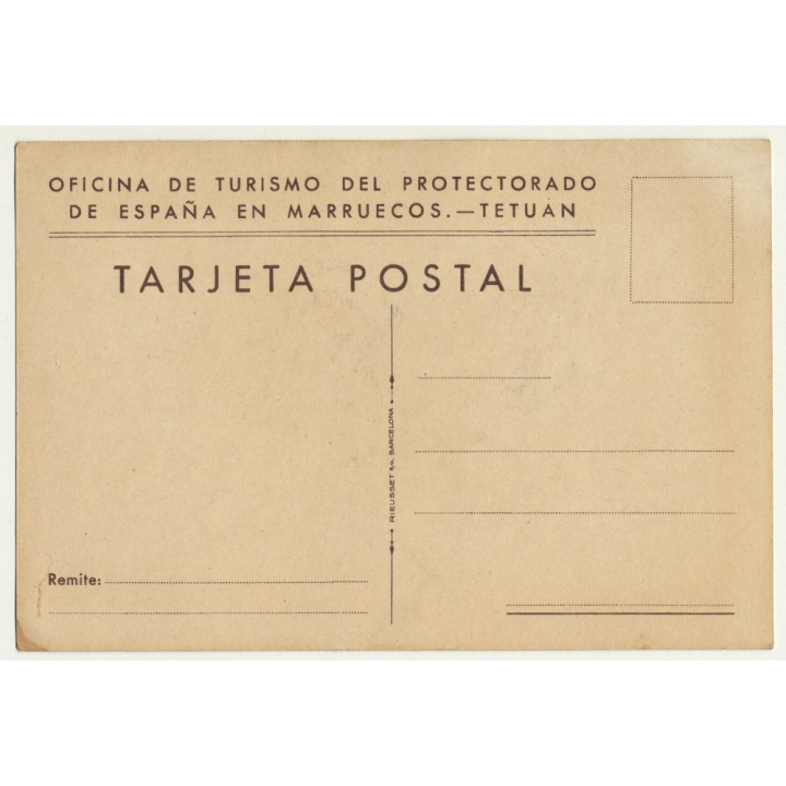 Erwin Hubert: Young Moroccan Woman / Oficina De Turismo Tetuan (Vintage Artist Postcard)